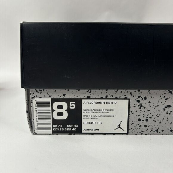 Nike Shoes Air Jordan 4 Retro “Flight Nostalgia/Pale Citron” 2024 - Picture 8 of 9